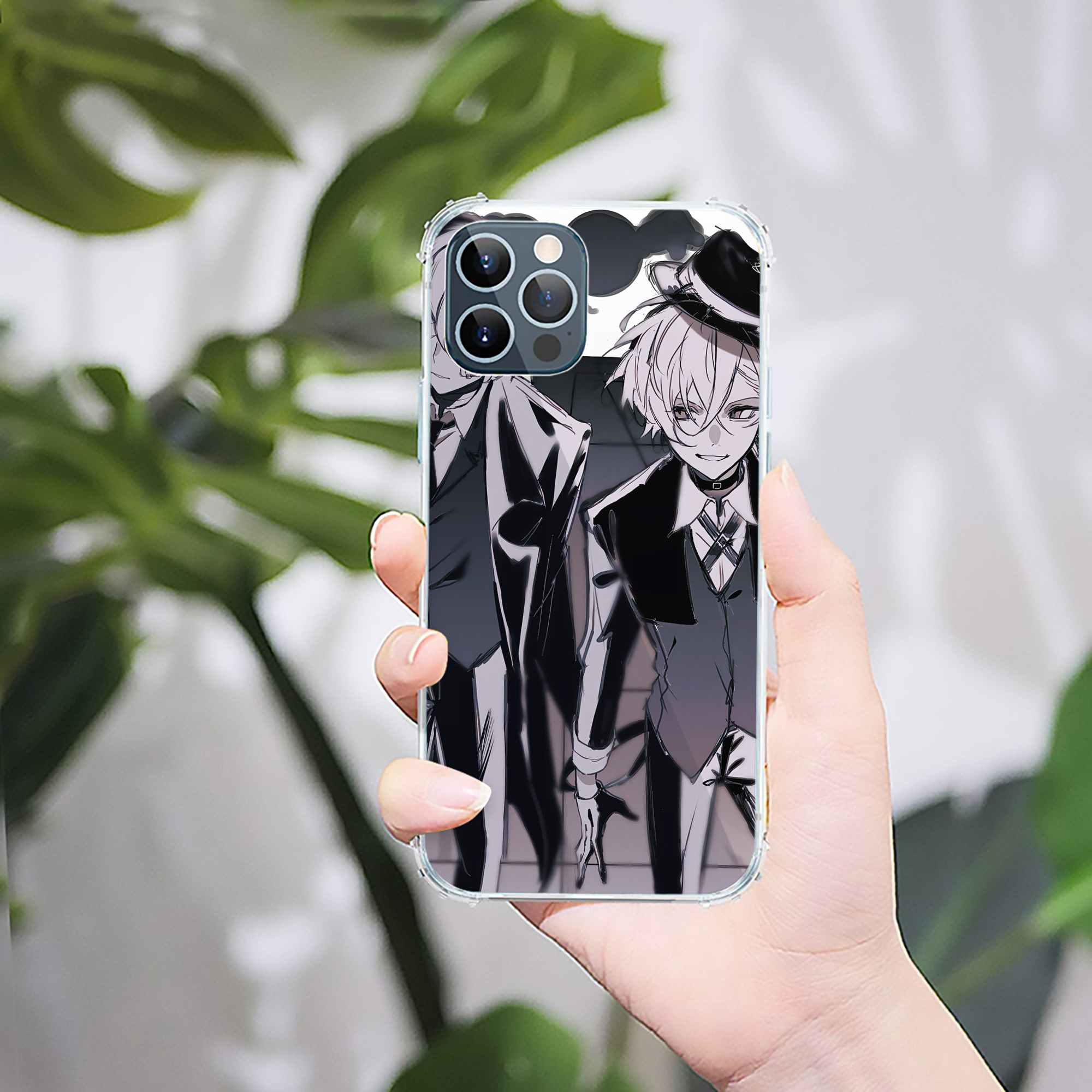 （画像用） 文豪ストレイドッグス Bungo Stray Dogs 【iPhone 12シリーズ対応】透明スマホケース（クリアソフトケース）